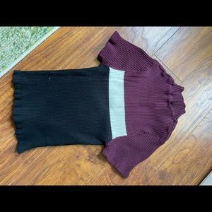 90s Cropped Turtle Neck Short Sleeve Top